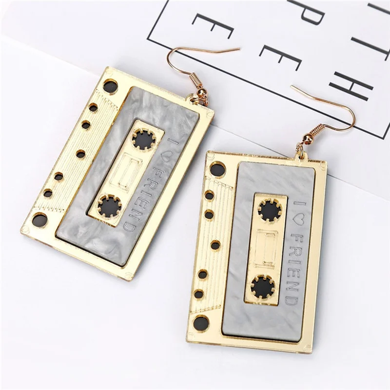 

Acrylic Earring Retro Exaggerate Ear Jewelry for Women Party Accessories