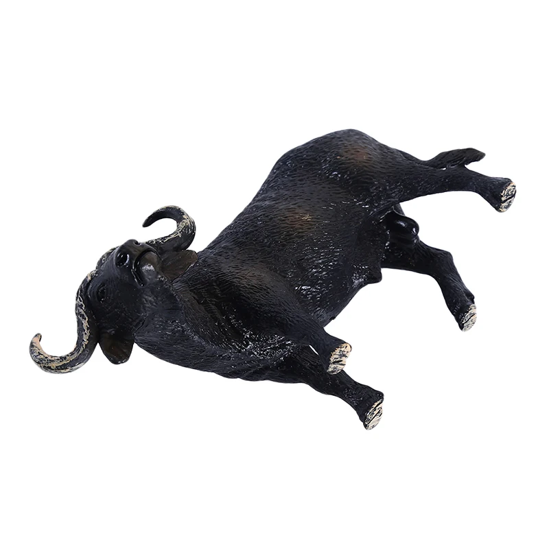 Африканский Буффало модель зоопарк пластик ТВЕРДАЯ ВОДА корова классическая