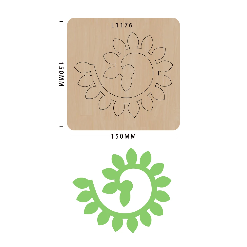 SMVAUON Diy ремесла форма для ножей складные Цветочные высечки декоративные бумажные