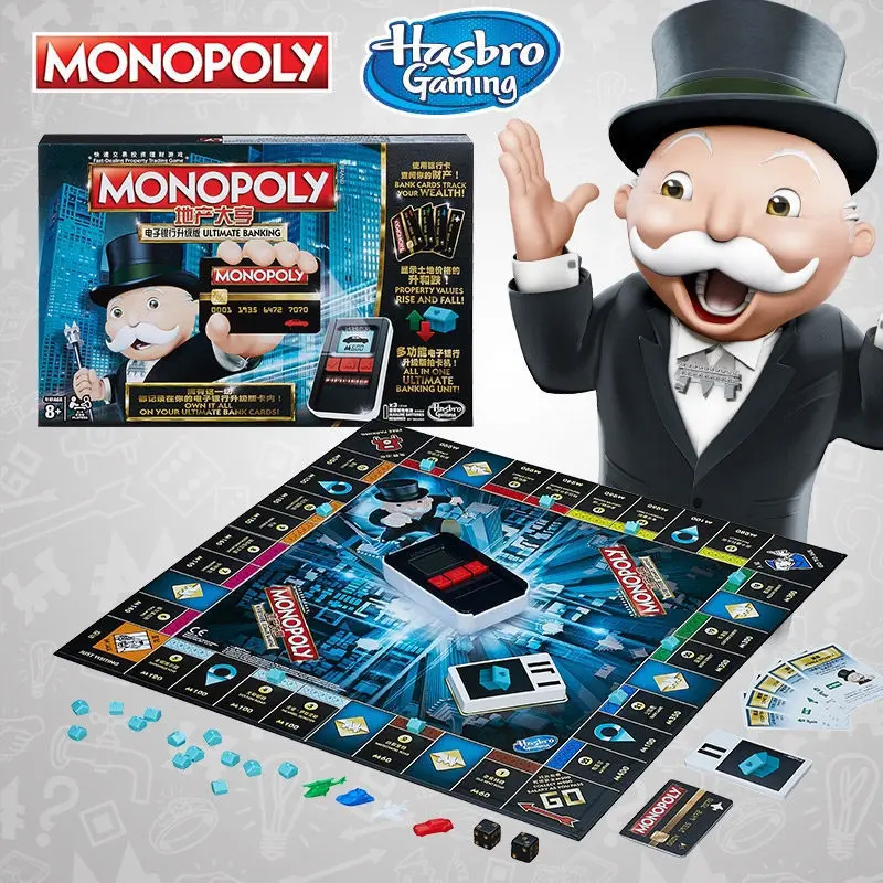 Hasbro Games Монополия электронный банковский апгрейд торговечерние взрослая семья