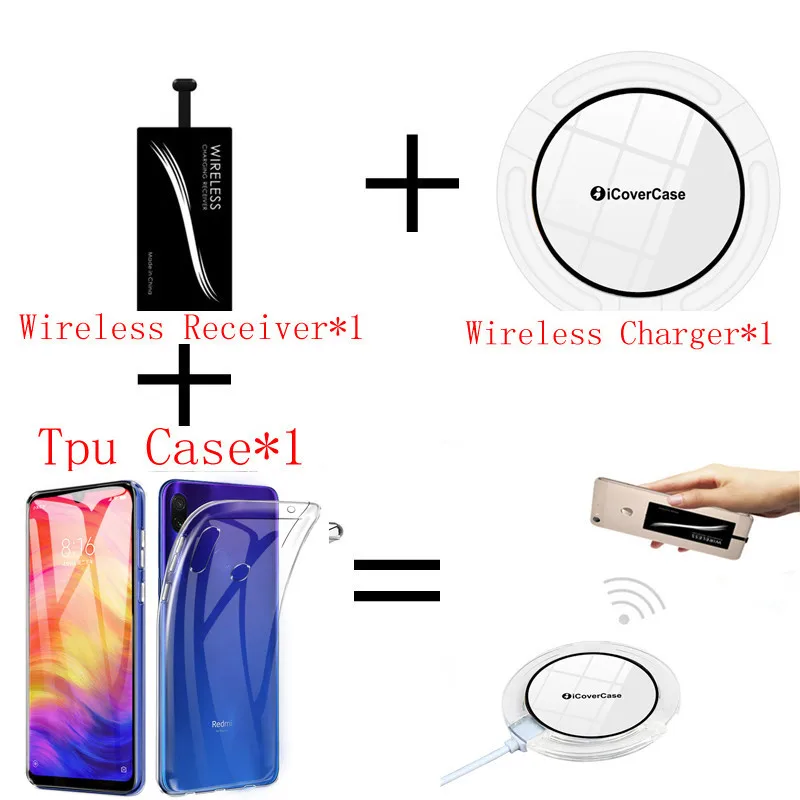 Qi Беспроводное зарядное устройство power Pad для Xiaomi mi Note 10 TPU чехол wireless Charge Receiver Note10