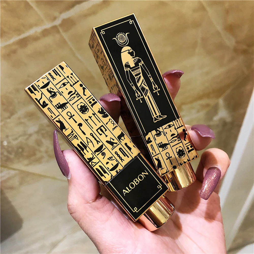 Бархатная мягкая матовая губная помада AloBon в египетском стиле не вытягивает