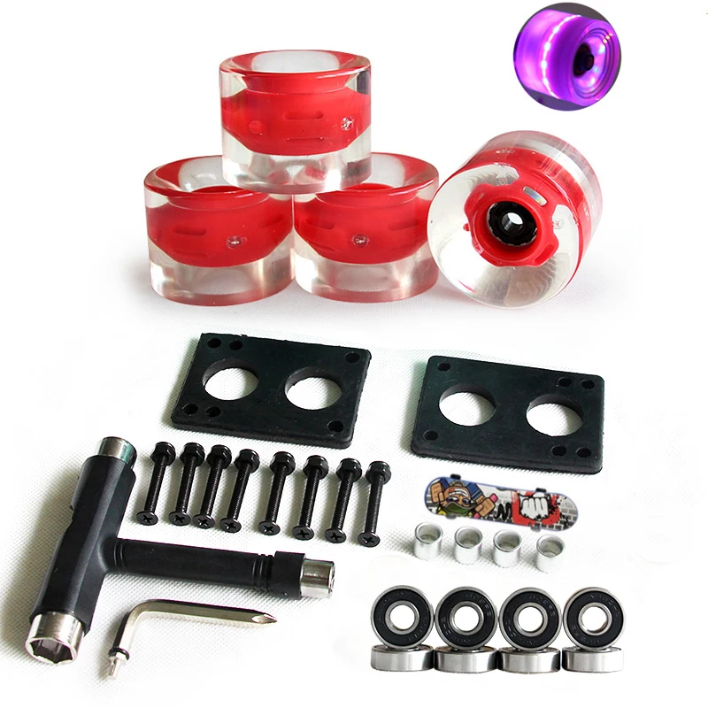 Набор колес для скейтборда диаметром 60 мм подшипник 29 оборудование 3 запасные