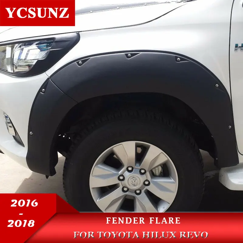 

Модифицированные черные Брызговики ABS для Toyota Hilux Revo 2016 2017 2018