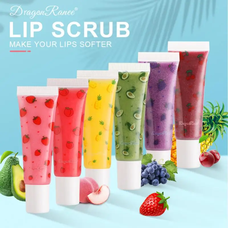 

Exfoliating Lip Scrub Cream Remove Dead Skin Moisturizing Lips Repair Mask Reduce Lip Fine Lines Fruit Lip Balm Beauty Lip Care