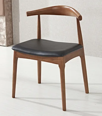Nordic horn chair modern minimalist back lazy desk retro home solid wood dining y29 |
