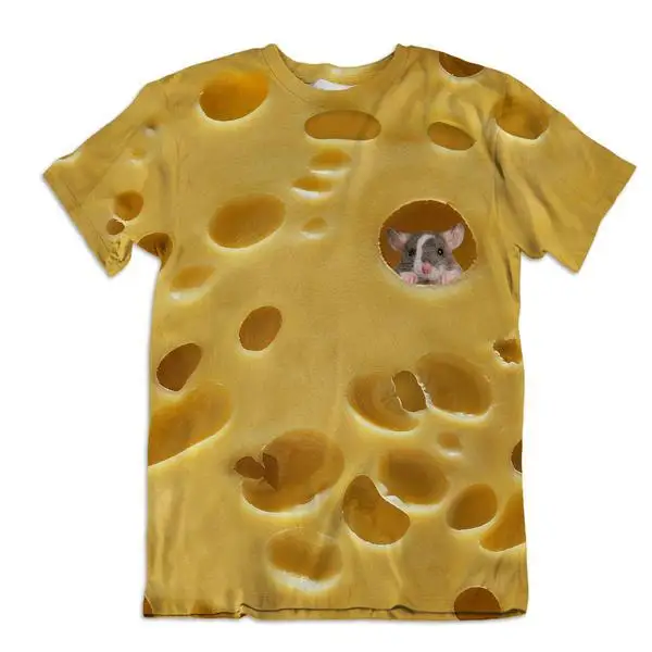 

2021 new men's muscle 3D digital printing round neck loose short sleeve T-shirt lovers' top