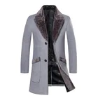 Новое поступление, зимний высококачественный Повседневный Тренч, мужское пальто, куртка, Мужская теплая ветровка, плотное теплое мужское шерстяное пальто