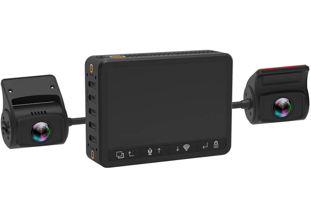 Conkim Двойной объектив автомобиля тире Камера K2S gps+ WI-FI DVR спереди 1080P FHD+ сзади Камера 1080P FHD помощь при парковке режимов БД данных мониторинга