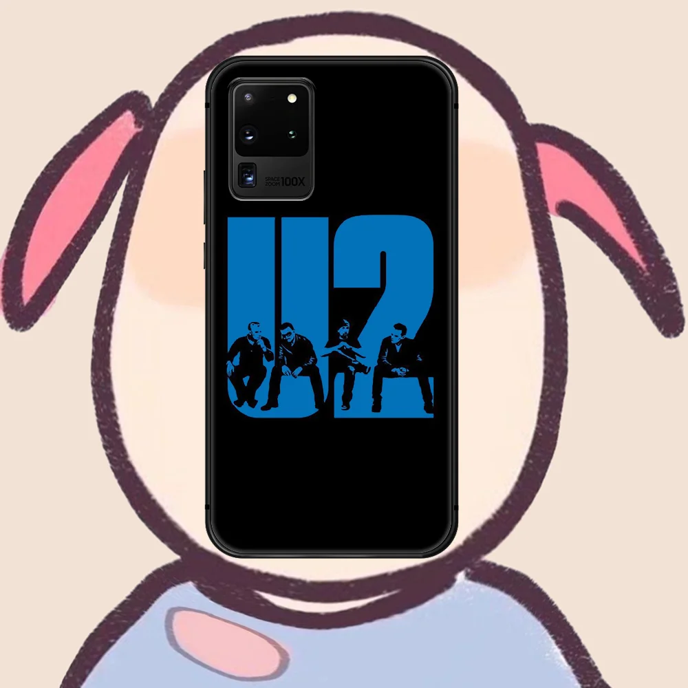 

U2 rock band Phone Case Cover Hull For Samsung Galaxy S 7 8 9 10 e 20 FE edge uitra plus Note 9 10 20 black Bumper Tpu Funda