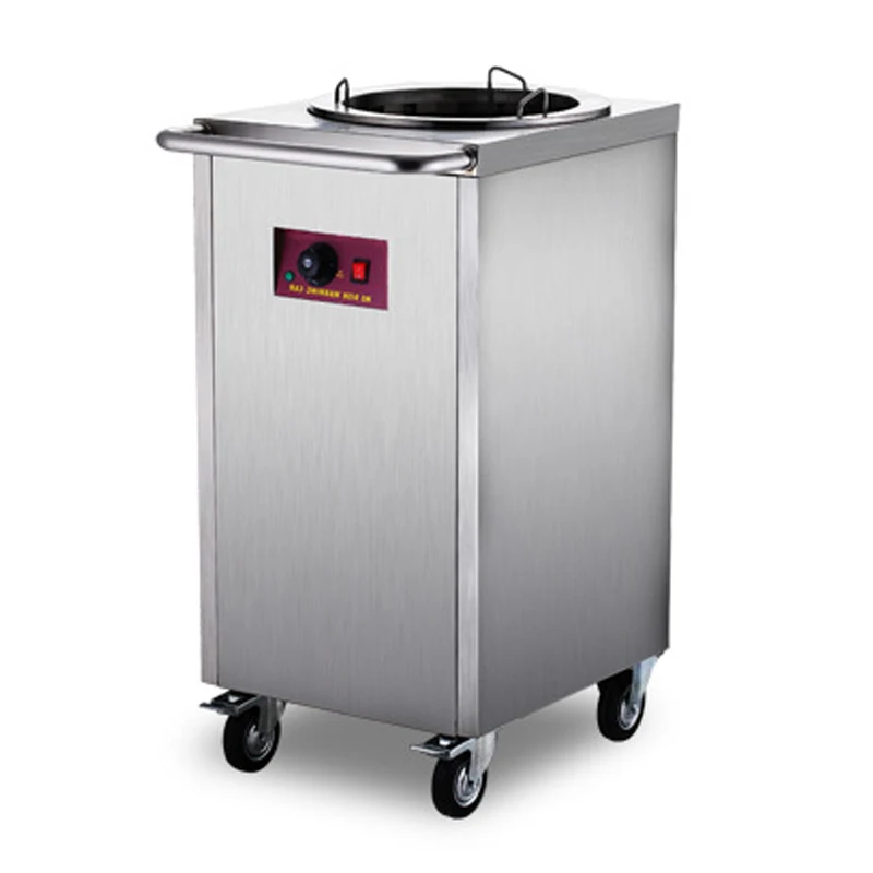 

Stainless steel buffet plate single hole plate insulation car Western restaurant hotel club restaurant machine portable moving