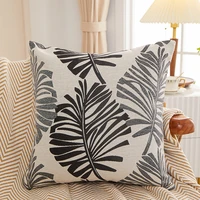 inyahome boho nordic leaves decorative pillowcase covers for sofa couch chair car decorative home decor cushion cover