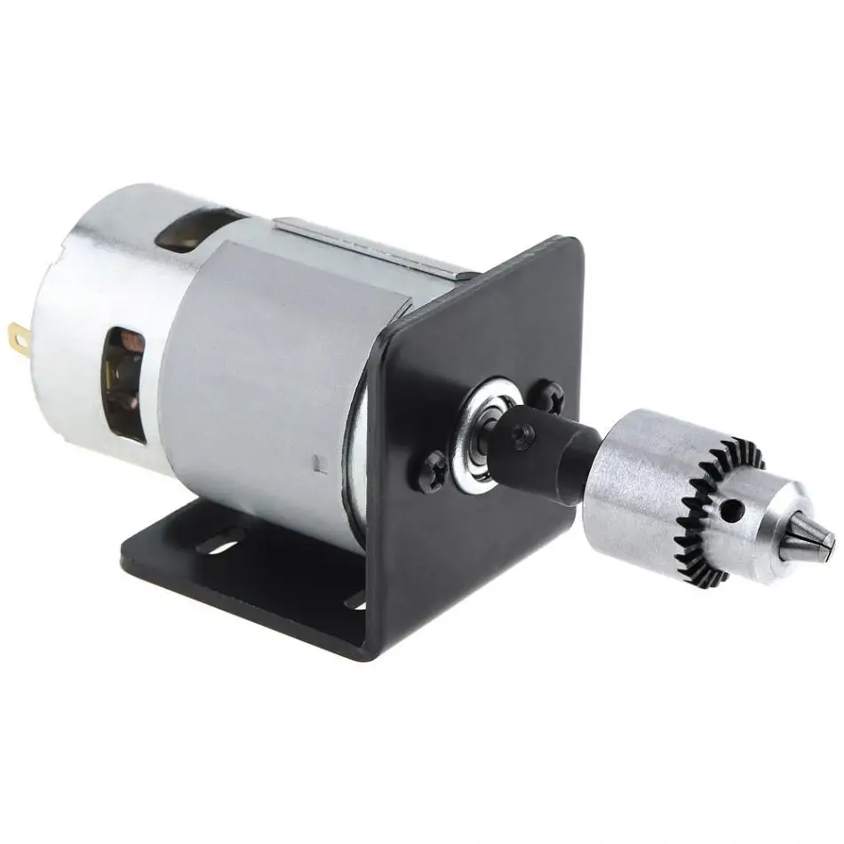 12 V-24 V электрическая дрель 775 шаровой двигатель небольшие настольная сверлильная машина с JTO Чак и Монтажный кронштейн для фрезерный станок с ЧПУ/токарный станок с ЧПУ