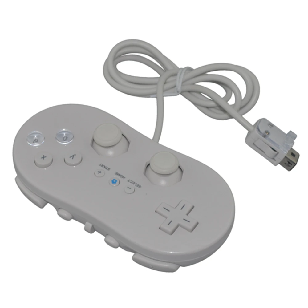 

100PCS Black/White Classic ABS Controller Joystick Gamepad for Nintend W-i-i