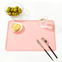 rectangle practical long lasting anti slip dining placemat silicone dining mat skin friendly for kids