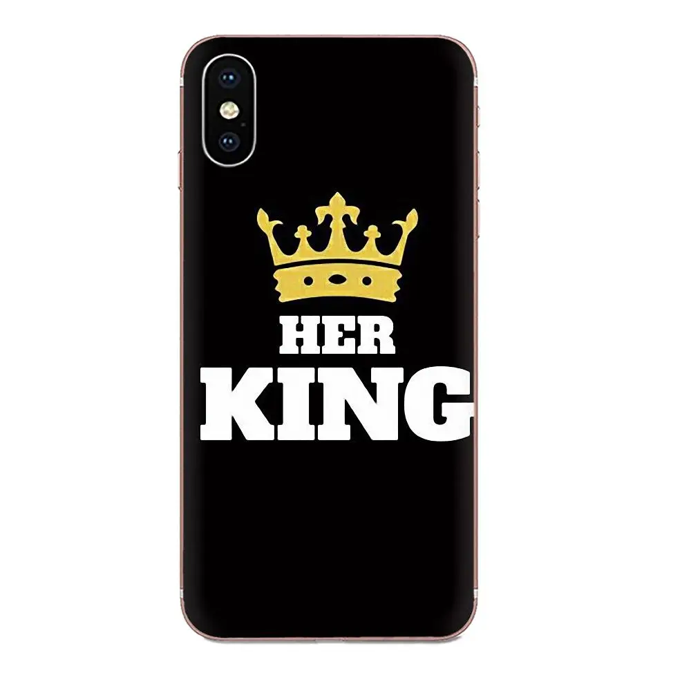 Для Galaxy Alpha Note 10 Pro A10 A20 A20E A30 A40 A50 A60 A70 A80 A90 M10 M20 M30 M40 прекрасный King queen для влюбленной