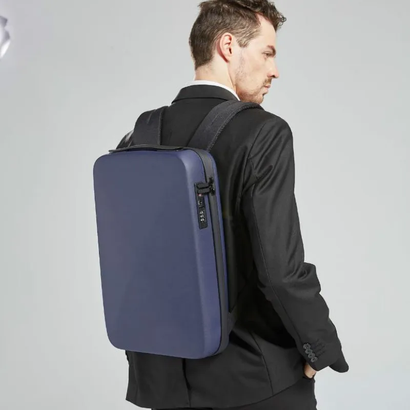 Тонкий мужской рюкзак с защитой от кражи Ультратонкий Твердый корпус