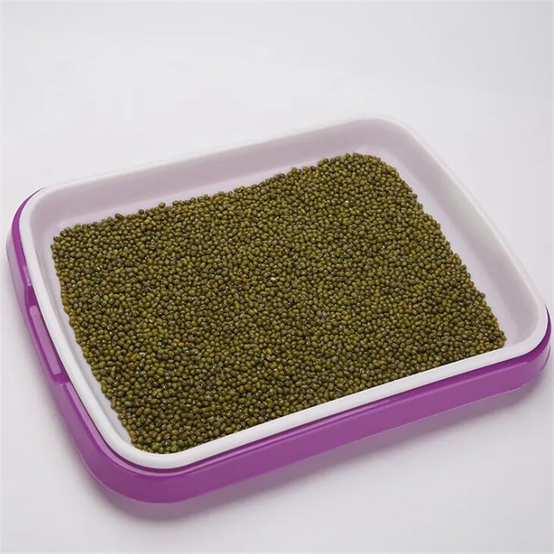 Двойной Слои ростки лоток питомник большой Ёмкость смолы пшеницы посадка травы