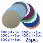 Шлифовальные диски 3 75 мм с липучкой, наждачные диски с зернистостью 1000 - 5000 для сухого и влажного шлифования, абразивные инструменты, 25 шт.
