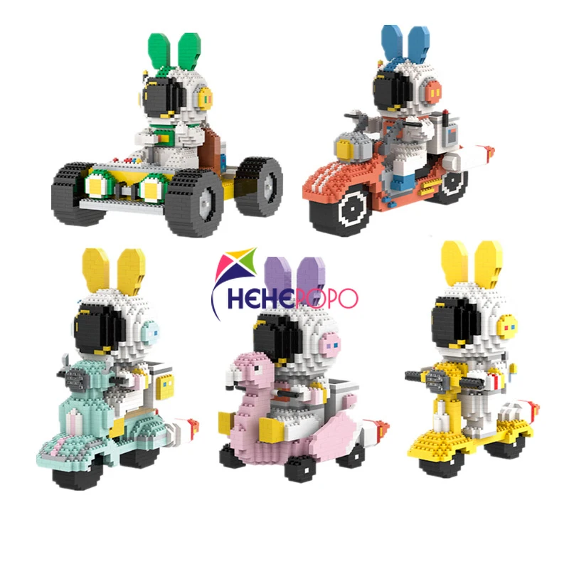 Детский конструктор кролик для езды на мотоцикле|Блочные конструкторы| |