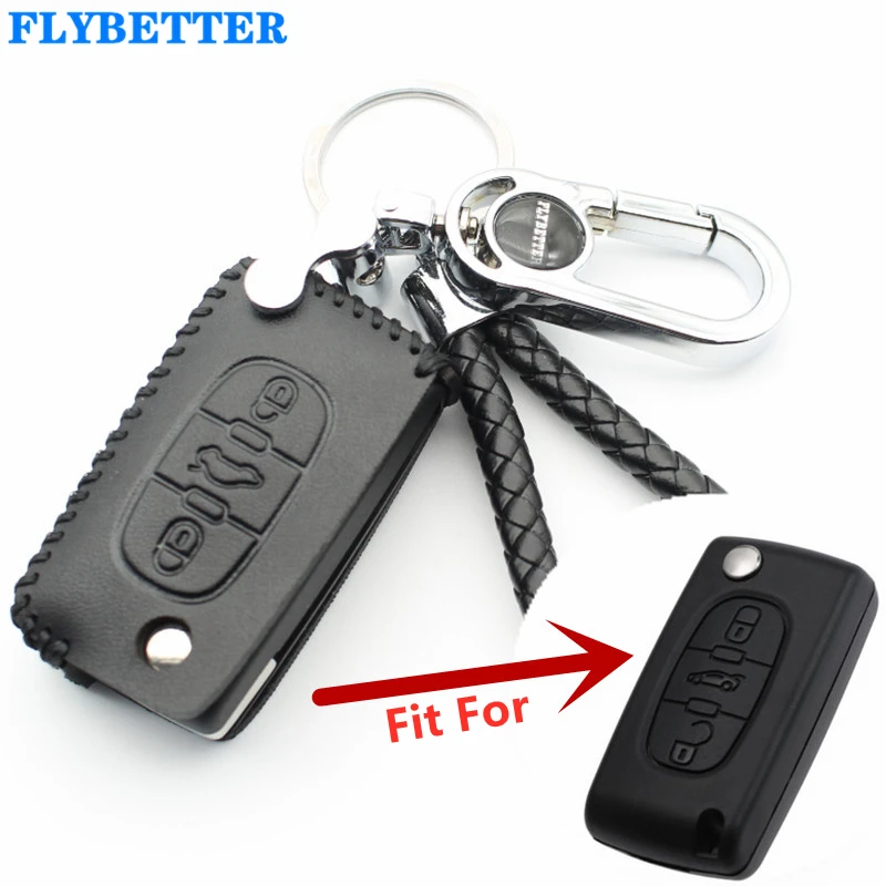 Флип-чехол FLYBETTER из натуральной кожи с 3 кнопками и дистанционным управлением для