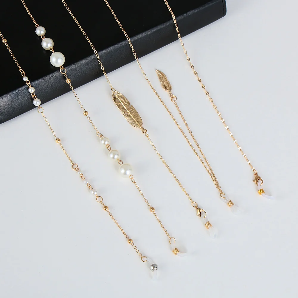 Модная металлическая цепочка для очков Солнцезащитные очки женщин ожерелье