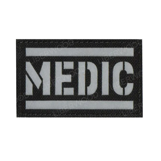 IR WHITE Резиновый 3D ПВХ медицинский фельдшер ЭМТ EMS мед тактический боевой патч черный OPS патч спасательный первый ответчик аппликация значок патч - Цвет: IR WHITE