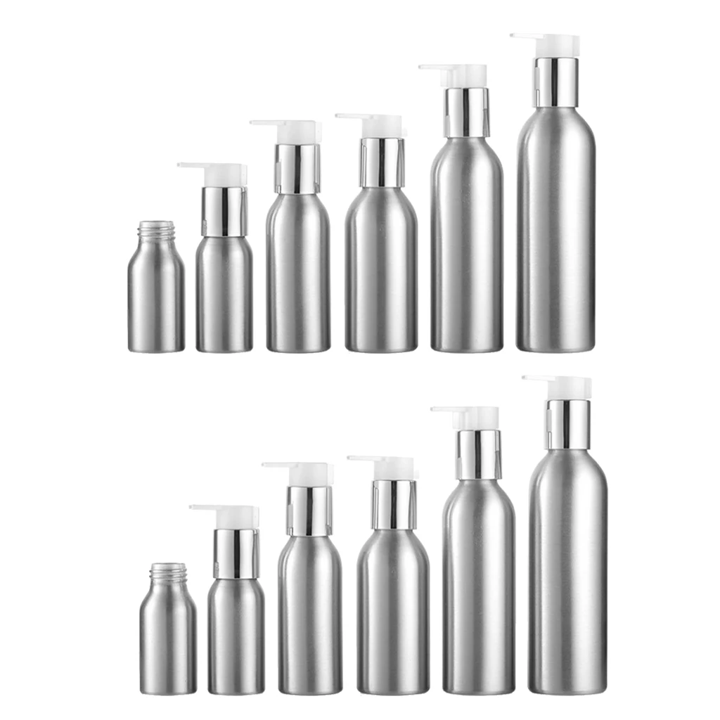 2 шт. Заправляемый алюминиевый флакон для шампуня гель душа эмульсионные