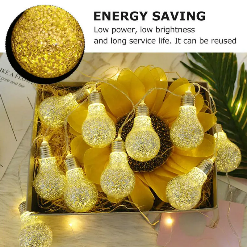 1 5 м 10 Светодиодный светильник для рождественской гирлянды Рождественский Декор