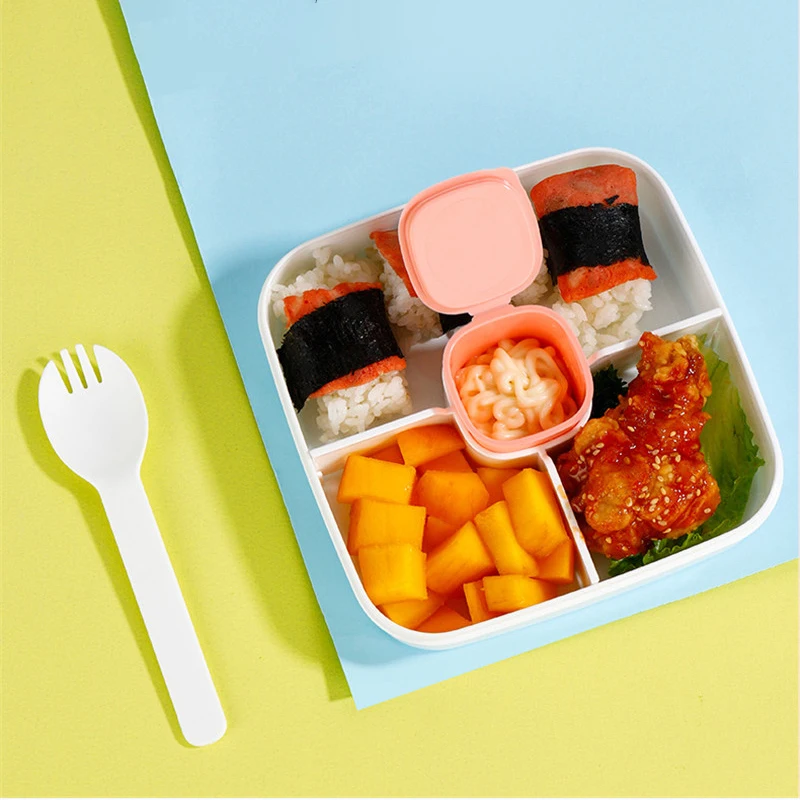 Double Layers Microwave Lunch Box Food Bento Container Portable Large-capacity Dinnerware For School Kids Office Worker | Дом и сад