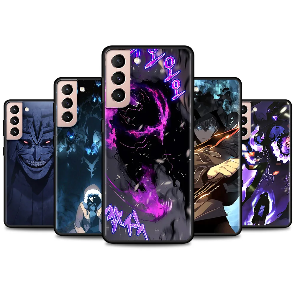 

Anime Solo Leveling Phone Case For Samsung Galaxy S20 S21 FE S20 S21 Ultra S20 S21 S10 S9 S8 Plus S10Lite S7 Edge Fundas