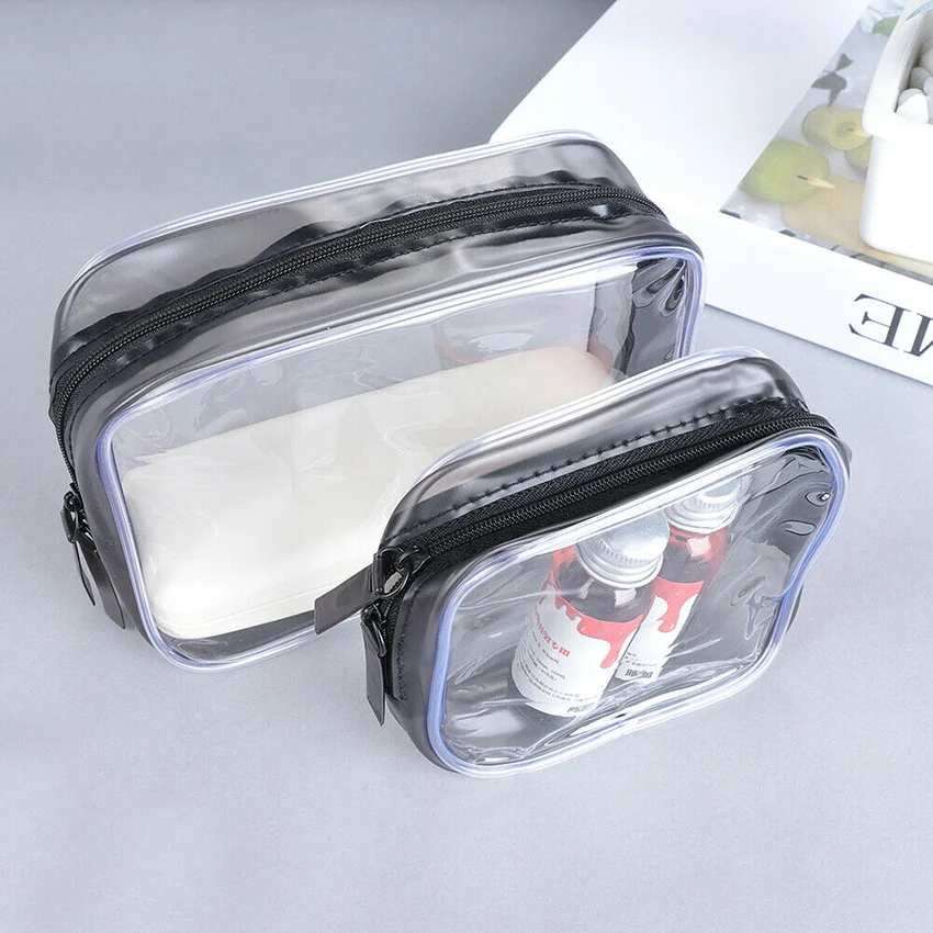 Прозрачные водонепроницаемые косметички чехол для хранения туалетных