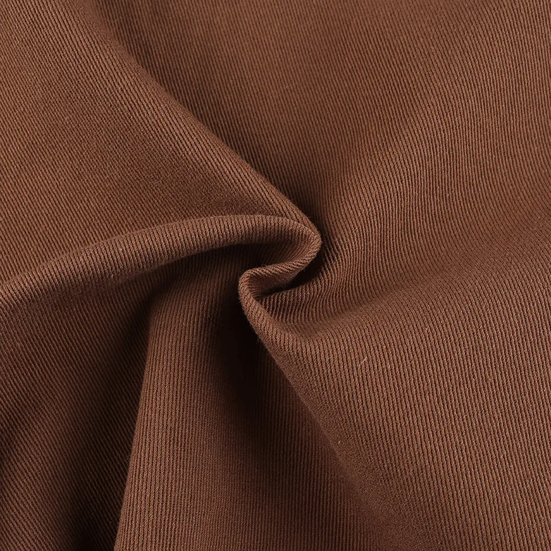 

Spring 2021 New Wide-legged Brown Denim Pants with Large Flowers Embroidery Design Feeling High Waist Loose Casual Pants Women