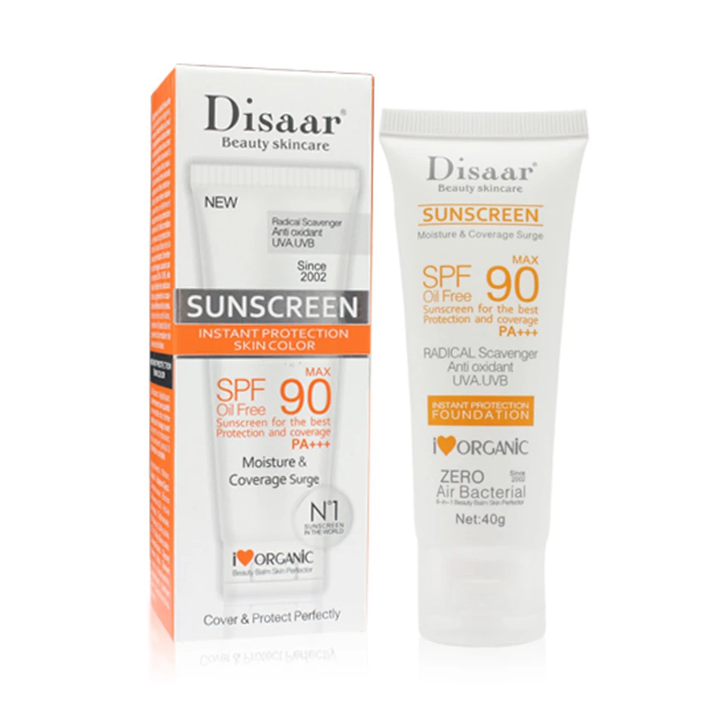 Солнцезащитный крем Disaar SPF 90 для лица отбеливающий солнцезащитный кожи