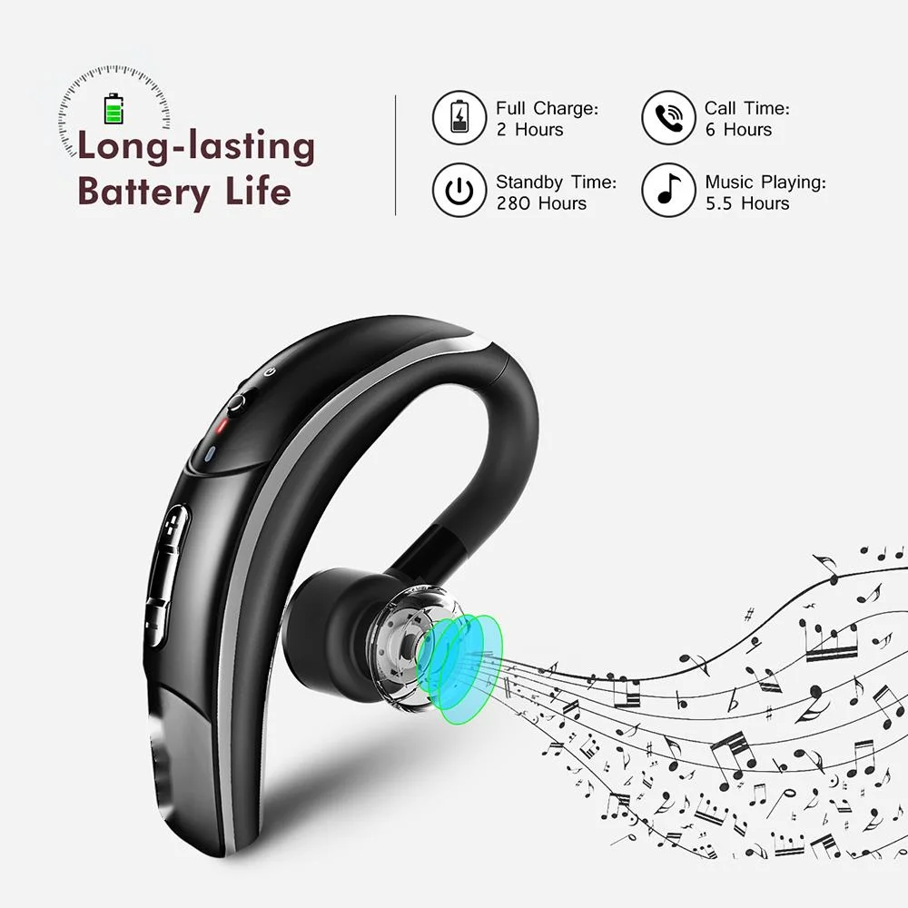 

Беспроводные Регулируемые Портативные наушники-вкладыши Bluetooth 4,1 с вращением на 180 градусов, наушники с микрофоном для сотового телефона