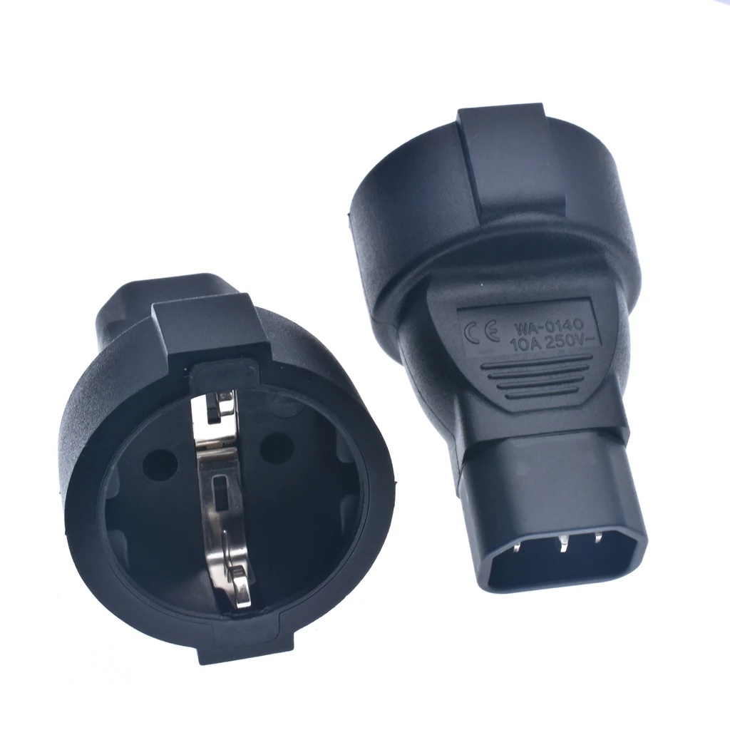 Свинцовый разъем стандарта ЕС IEC 320 C14 штепсельная Вилка для CEE 7/7 Европейская 3Pin