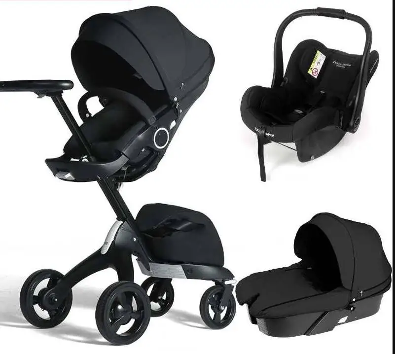Dsland doux bebe коляска 3 в 1 - Цвет: Серый