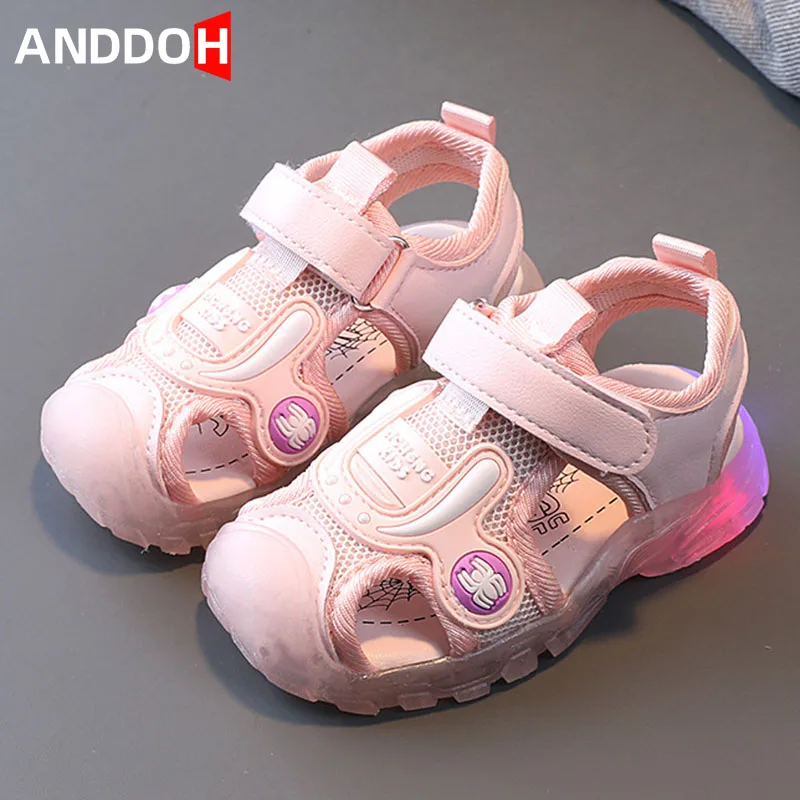 Размеры 21 морозов до-30°с детская светящаяся обувь для мальчиков и девочек одежда