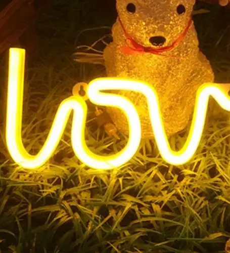 Любовь неоновые Ins украшения для комнаты девочки лампа ночник свадебный свет