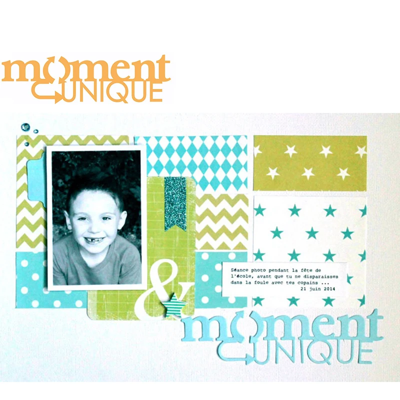 

Elegant English Word MOMENT UNIQUE Share Great Moments Metal Cutting Dies For DIY Scrapbooking Album Paper Card New Design Craft