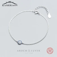 925 sterling silver bracelet women cz blue evil eye bracelet hamsa turkish lucky bracelets for women jewelry