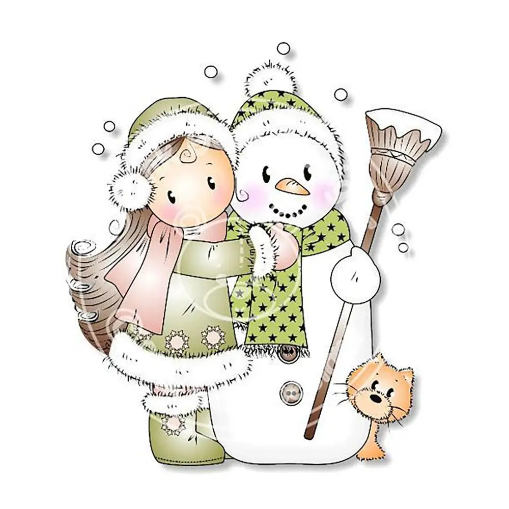 

Новый метла, снеговик, кошка с девочкой, металлические штампы, Рождественская кукла, трафарет для рукоделия, скрапбукинга, декоративный