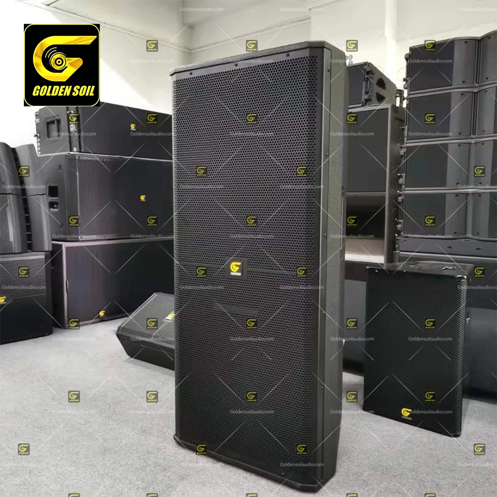 Goldensoil audio SRX725 двойной 15-дюймовый Полнодиапазонный динамик мощный