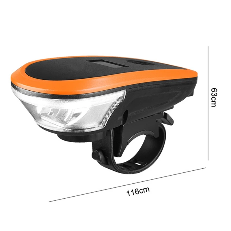 

USB Rechargeable Bicycle Headlight with 3 Modes Waterproof Easy Install Super Bright Lights Torch for Adults Kids