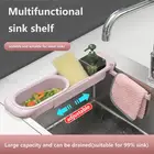 Выдвижная сливная корзина, стойка для раковины, телескопическая сливная стойка, сливная корзина для фильтров, сливная корзина для мытья посуды, кухонные принадлежности для хранения