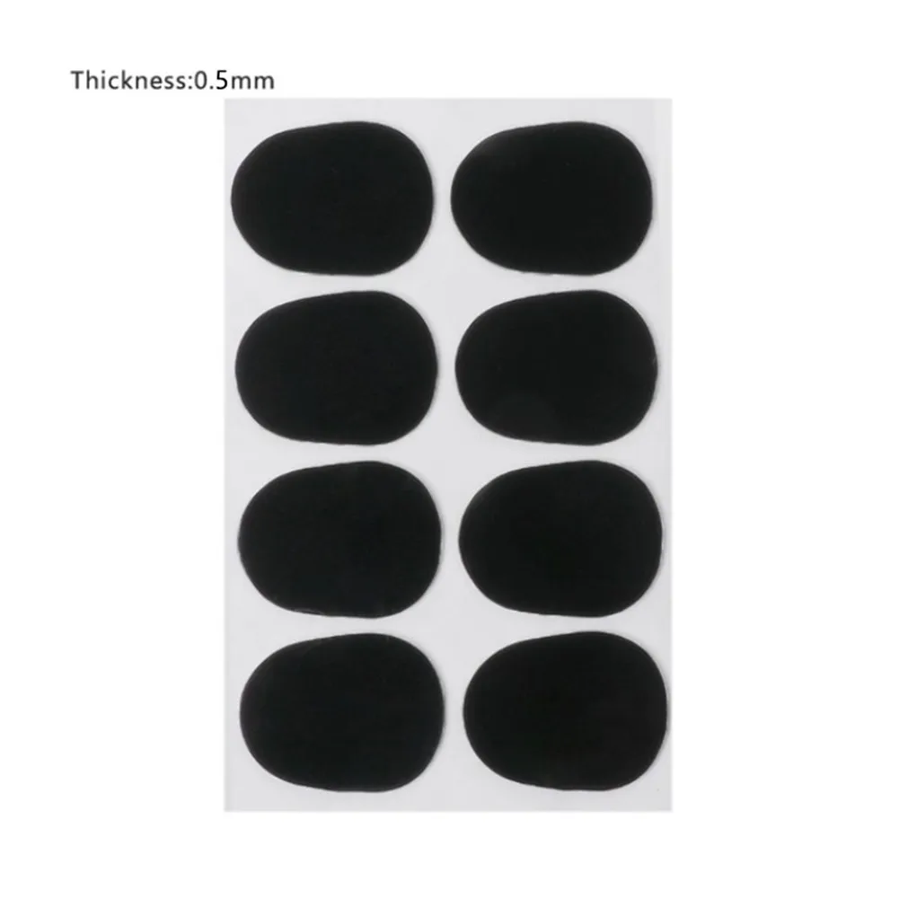 

8pcs Sax Mouthpiece Cushions Patches Pads 0.5mm 0.8mm For Alto Sax Tenor Saxophone Silicone Musical Instrument Accessory