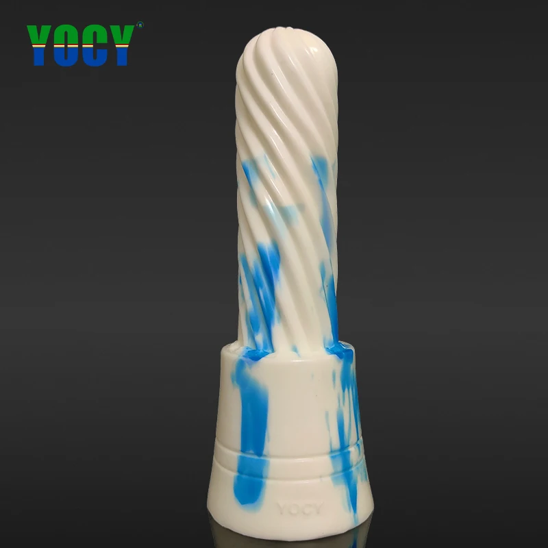 Online YOCY Saksı Bitki Silikon Butt Plug Kadınlar Anal şeyler Spiral Climax Masajı Emme Dildos Yumuşak Seks çiftler Için Oyuncaklar