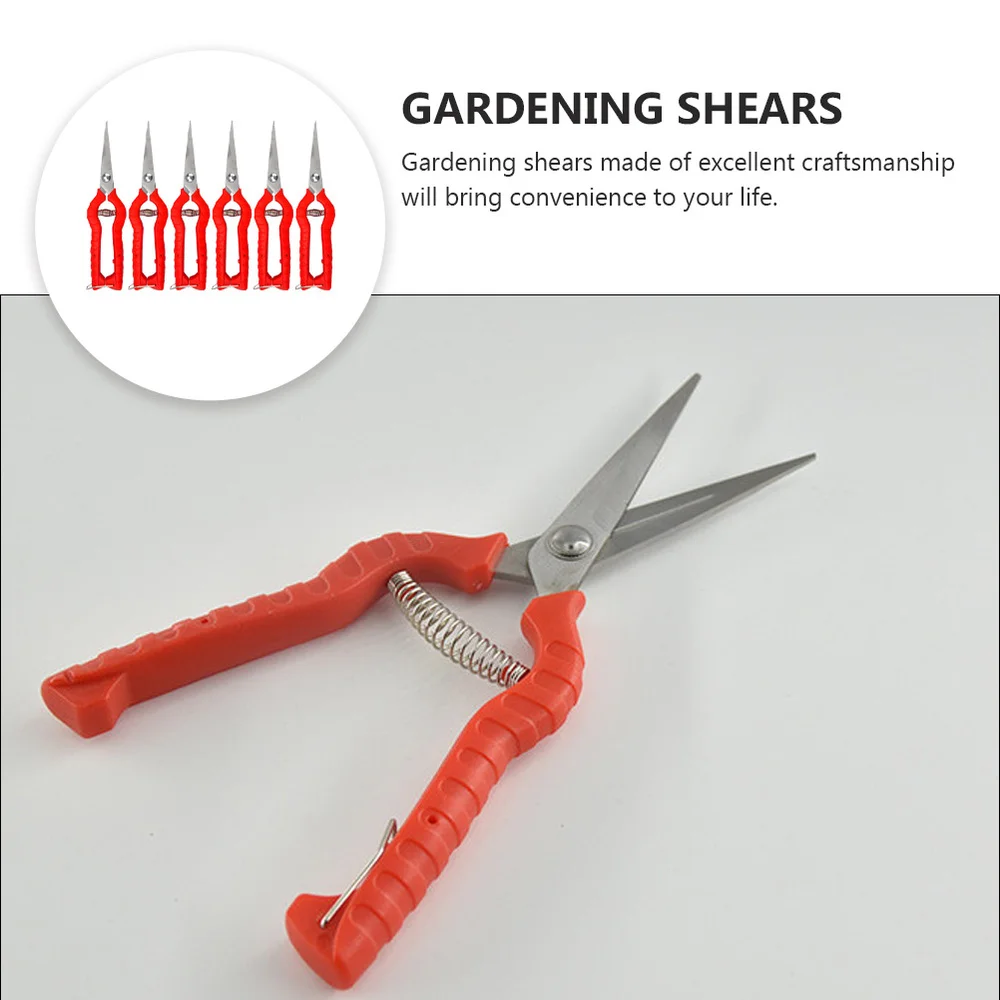 

6pcs Safety Gardening Scissors Professional Pruning Shear for Flower Tree