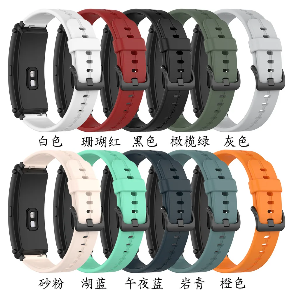 Браслет для Huawei Watch Fit Mini силиконовый 16 мм ремешок Talk Band B3 B6 спортивный сменный Correa