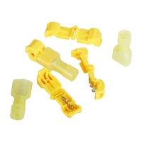 100pcsset heat shrink wire connectors kit quick wiring clamp butt splice t type free electrical cable connectors kit